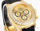 C1 Factory Super Clone Rolex Daytona 4131 Black-Gold Dial with Baguettes (2)_th.jpg